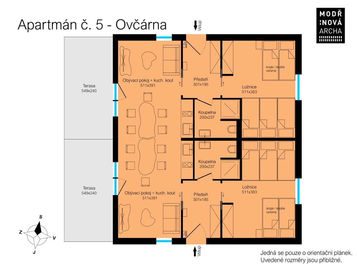 Apartmany Modrinova Archa S Privatni Saunou Vaclavov u Bruntalu Экстерьер фото